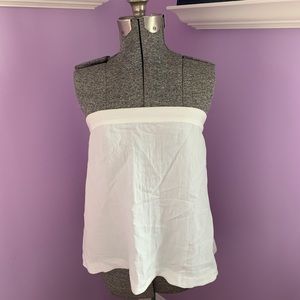 White Flowy Strapless Urban Outfitters Top